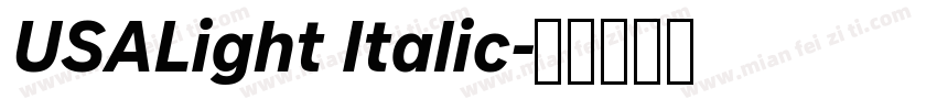USALight Italic字体转换